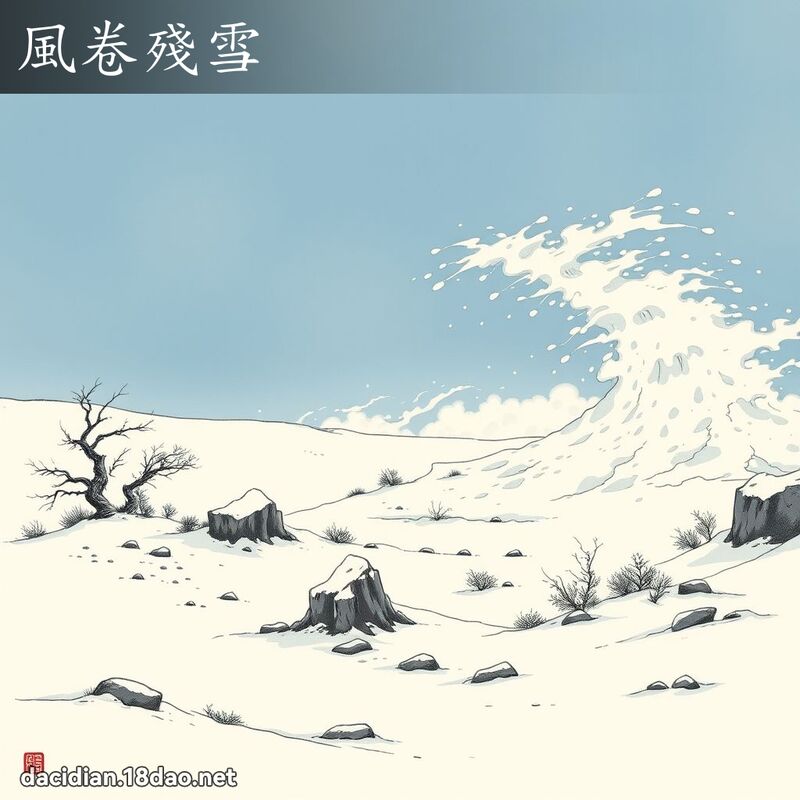风卷残雪 配图