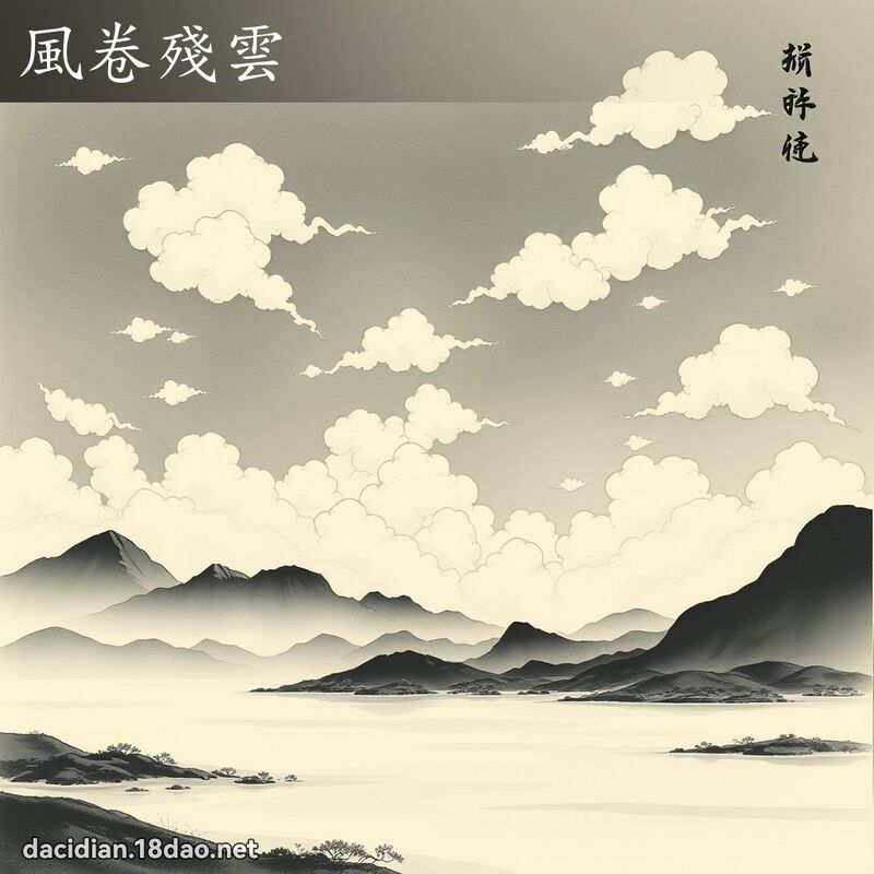 风卷残云 配图