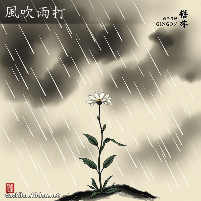 风吹雨打 配图