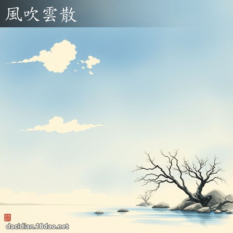 风吹云散 配图