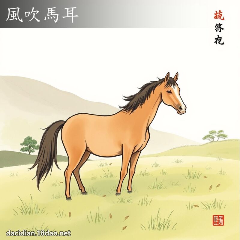 风吹马耳 配图