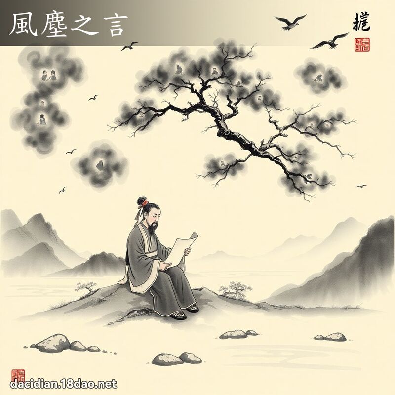 风尘之言 配图