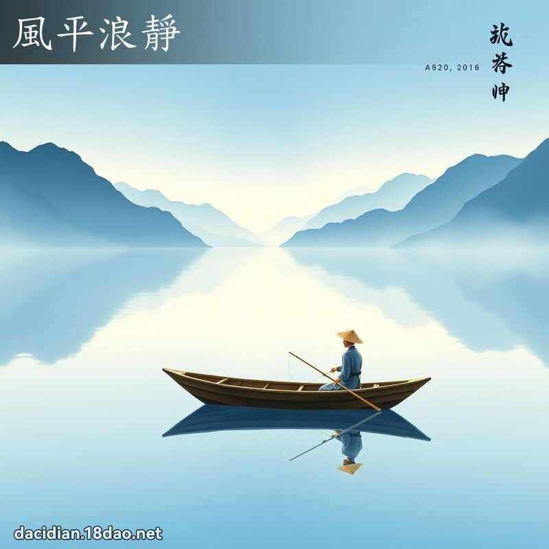 风平浪静 配图