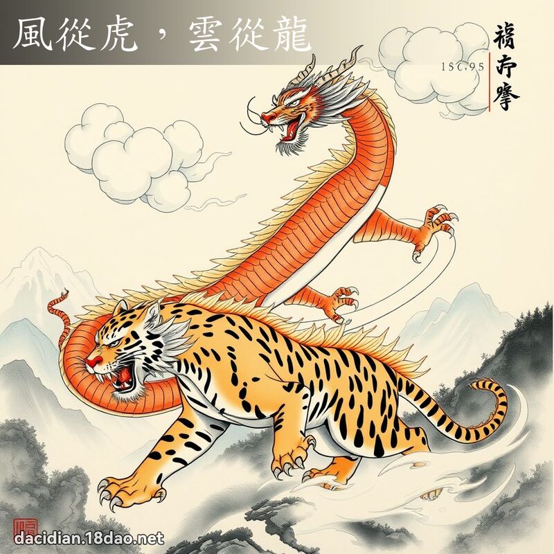 风从虎,云从龙 配图