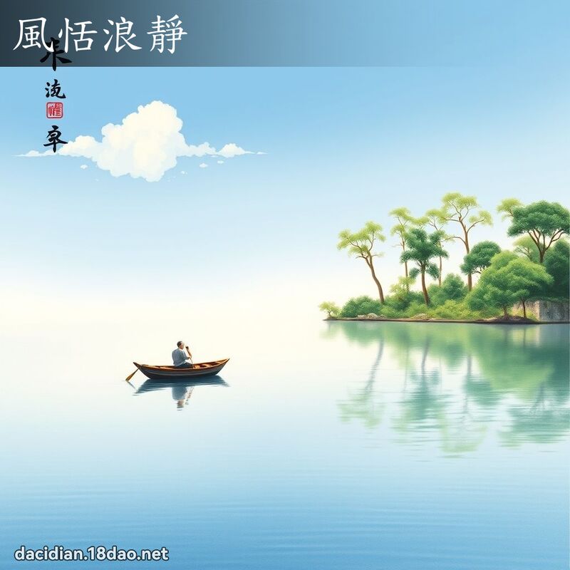 风恬浪静 配图