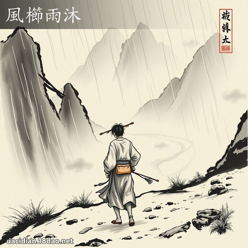 風櫛雨沐 配图