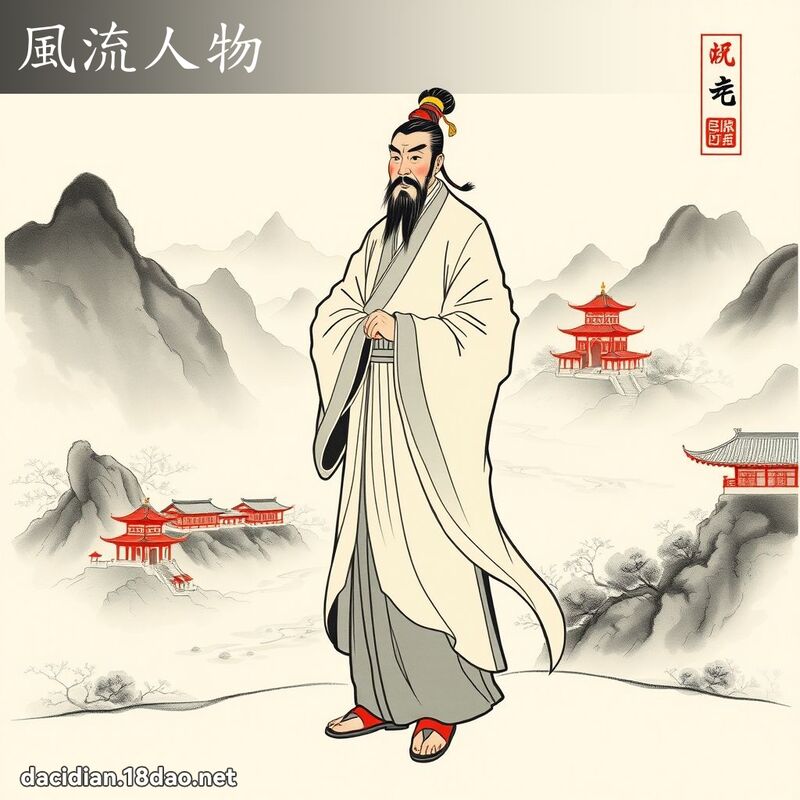 風流人物 配图