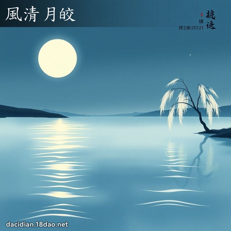 風清月皎 配图