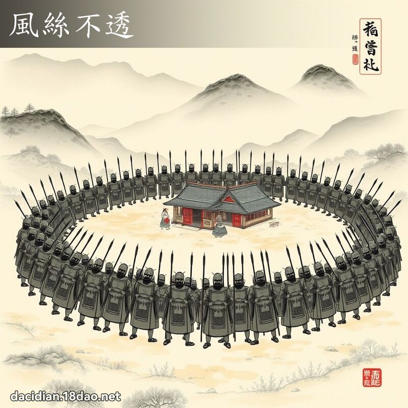 風絲不透 配图