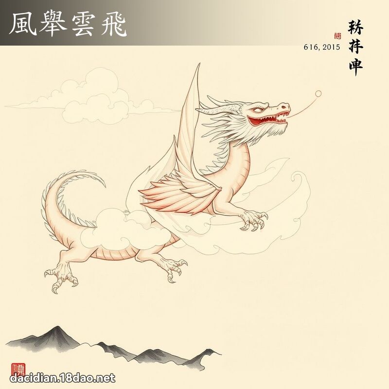 風舉雲飛 配图