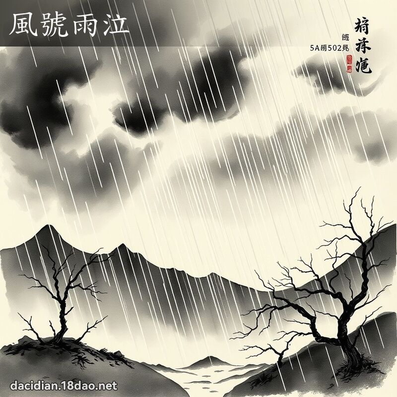 風號雨泣 配图