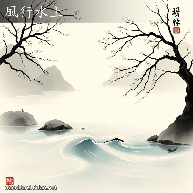風行水上 配图