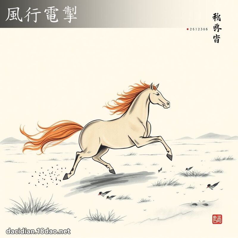 風行電掣 配图