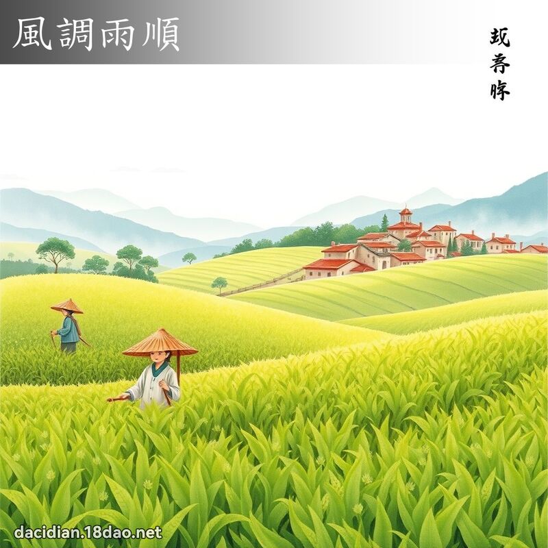 風調雨順 配图