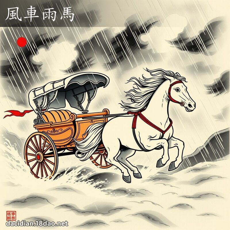 风车雨马 配图