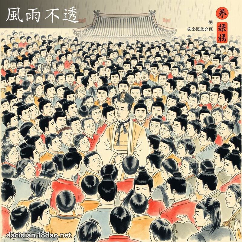 风雨不透 配图