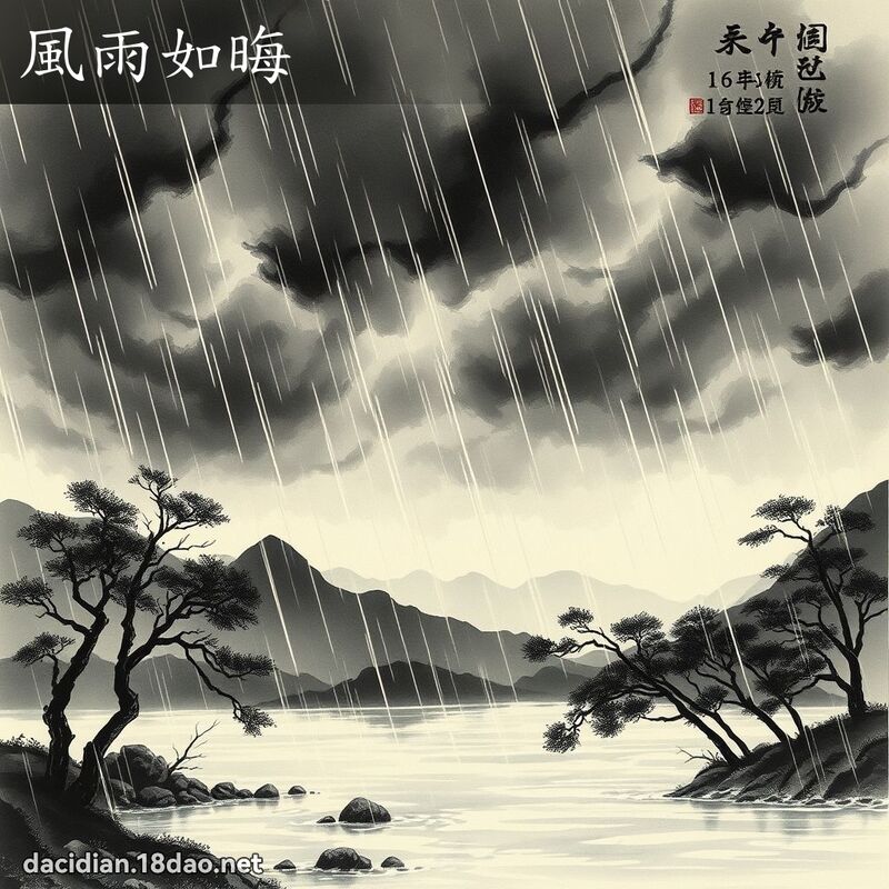 风雨如晦 配图