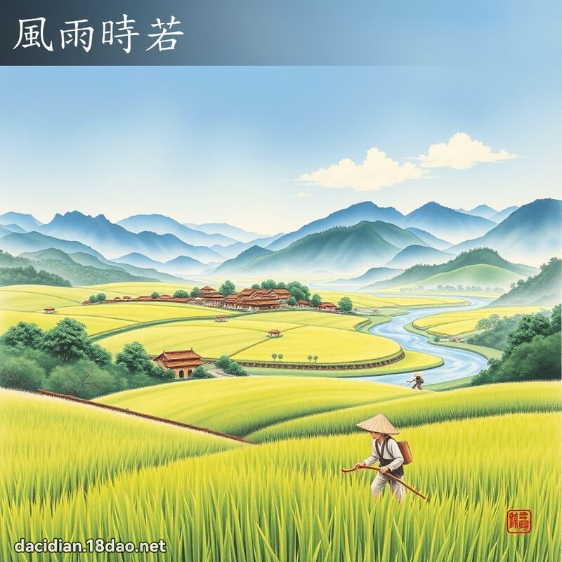 风雨时若 配图
