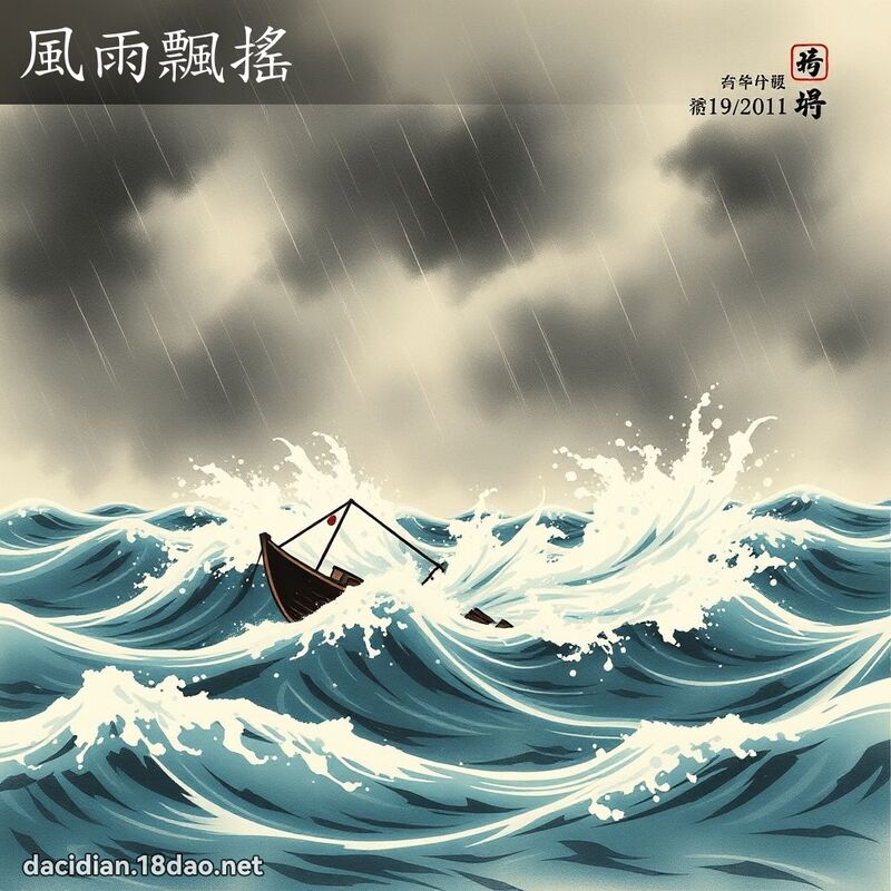 风雨飘摇 配图