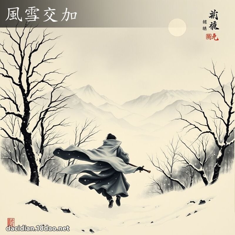 风雪交加 配图
