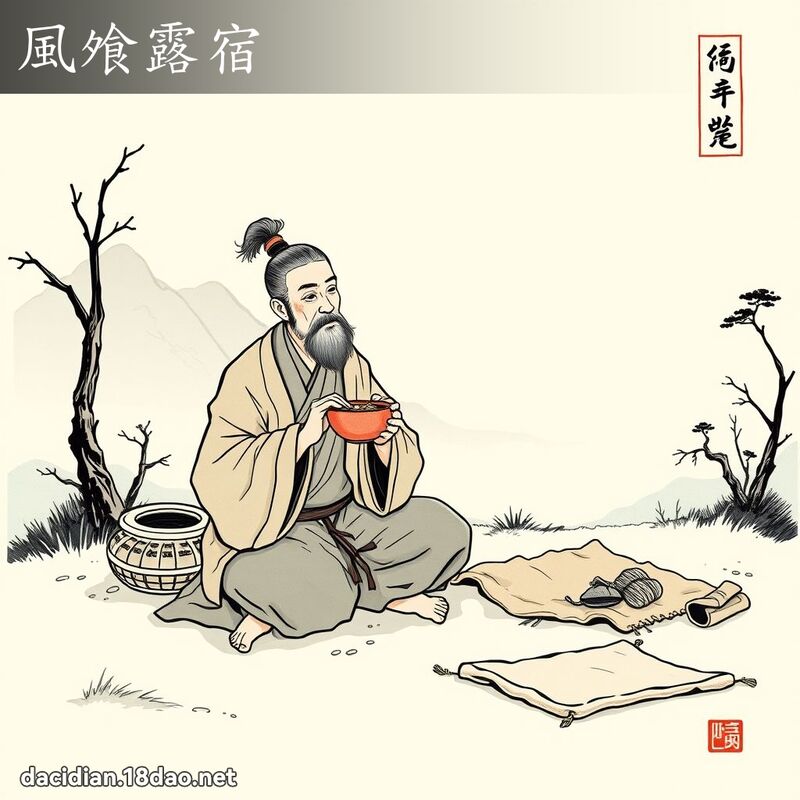 风飧露宿 配图