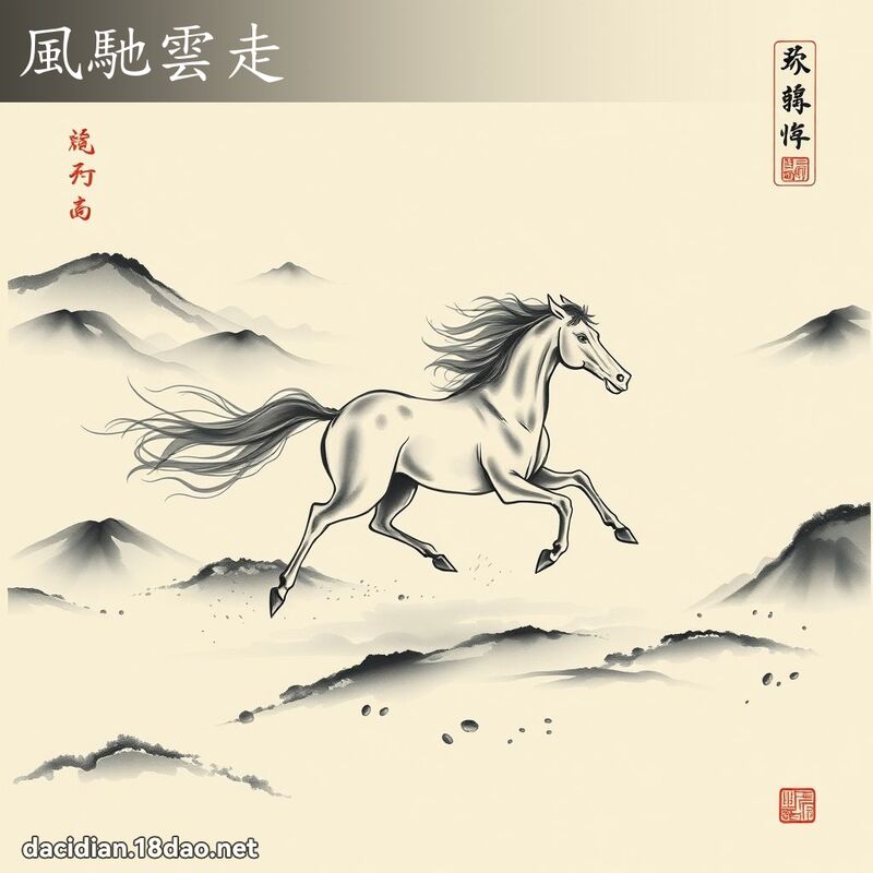 风驰云走 配图