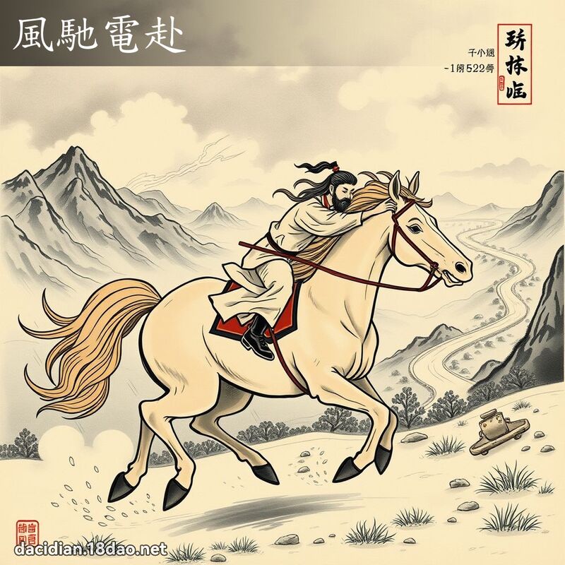 风驰电赴 配图