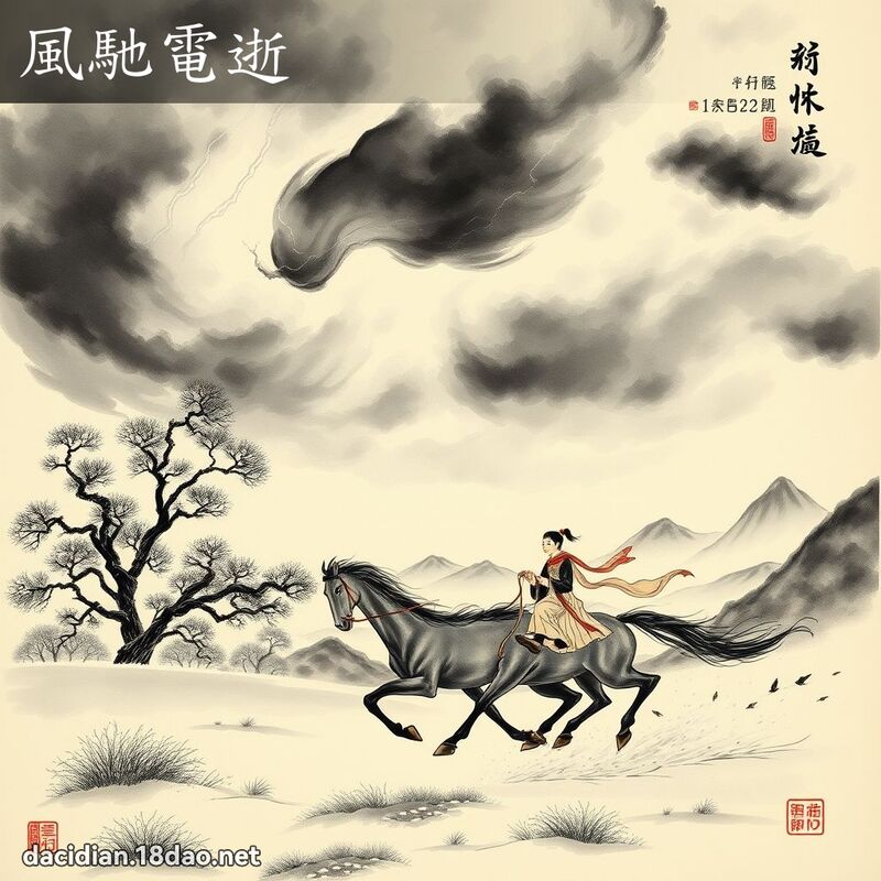 风驰电逝 配图
