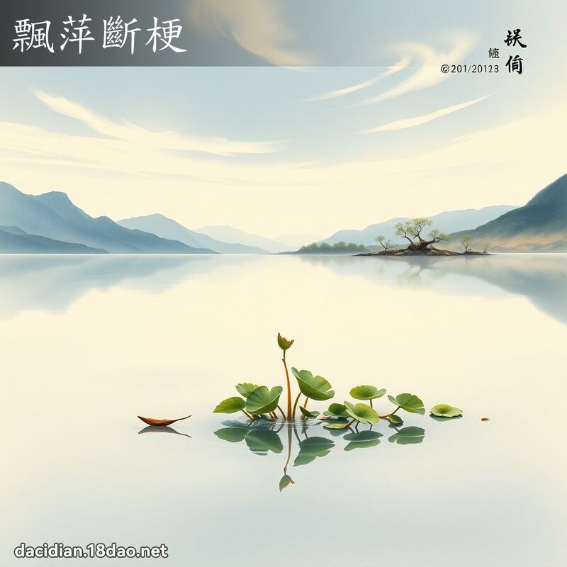 飘萍断梗 配图