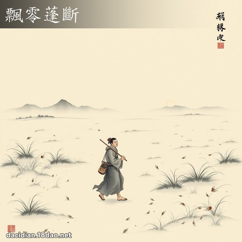 飘零蓬断 配图