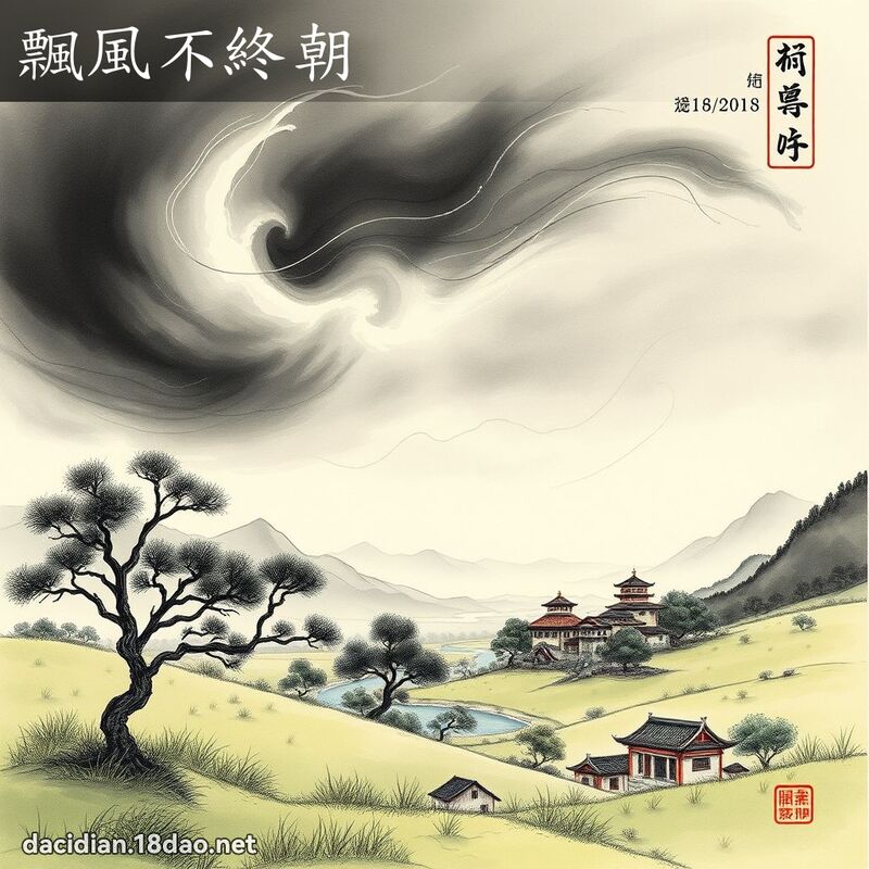 飘风不终朝 配图