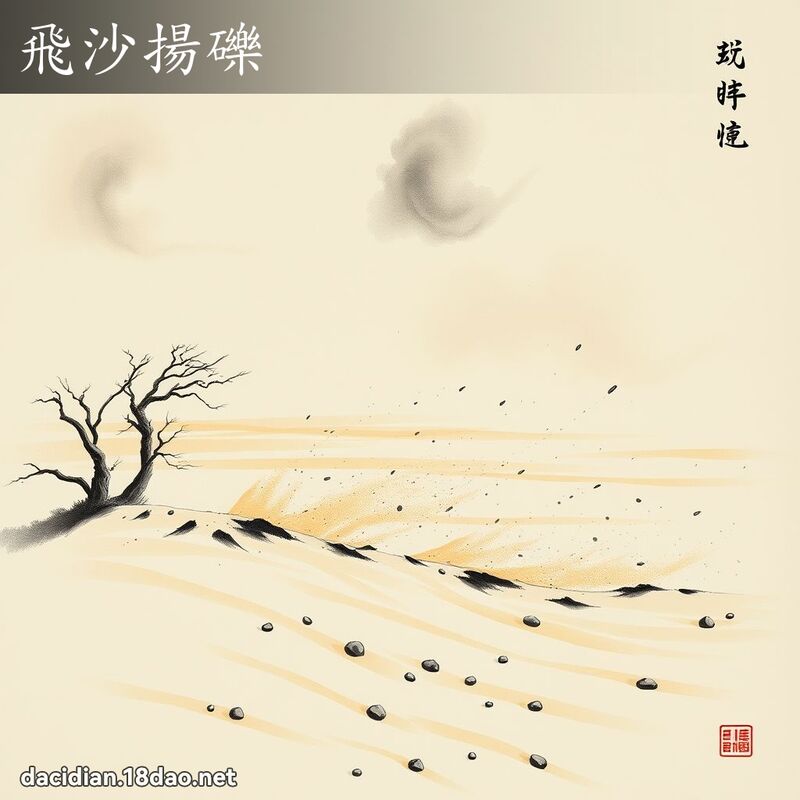 飞沙扬砾 配图