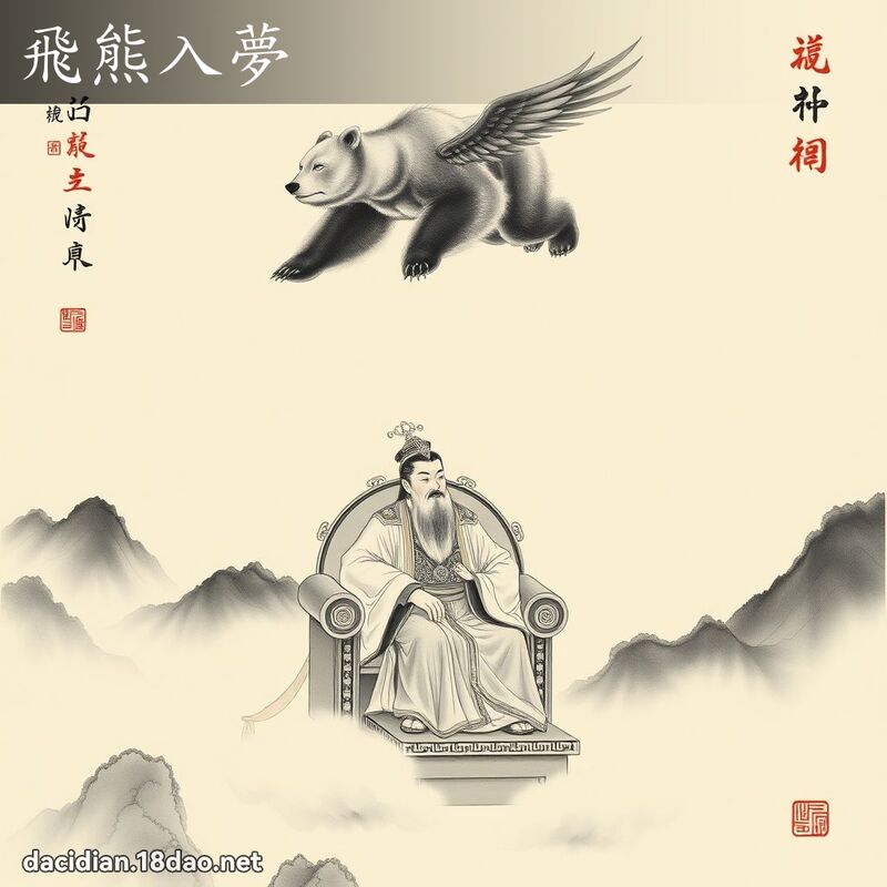 飞熊入梦 配图