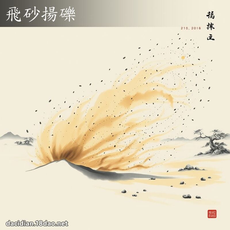 飞砂扬砾 配图