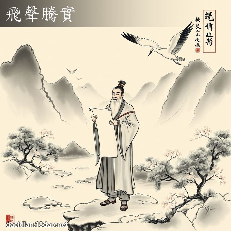 飞声腾实 配图
