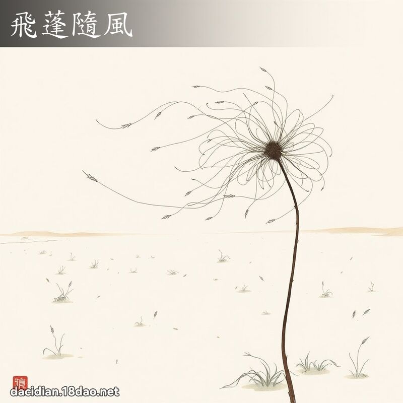 飞蓬隨风 配图