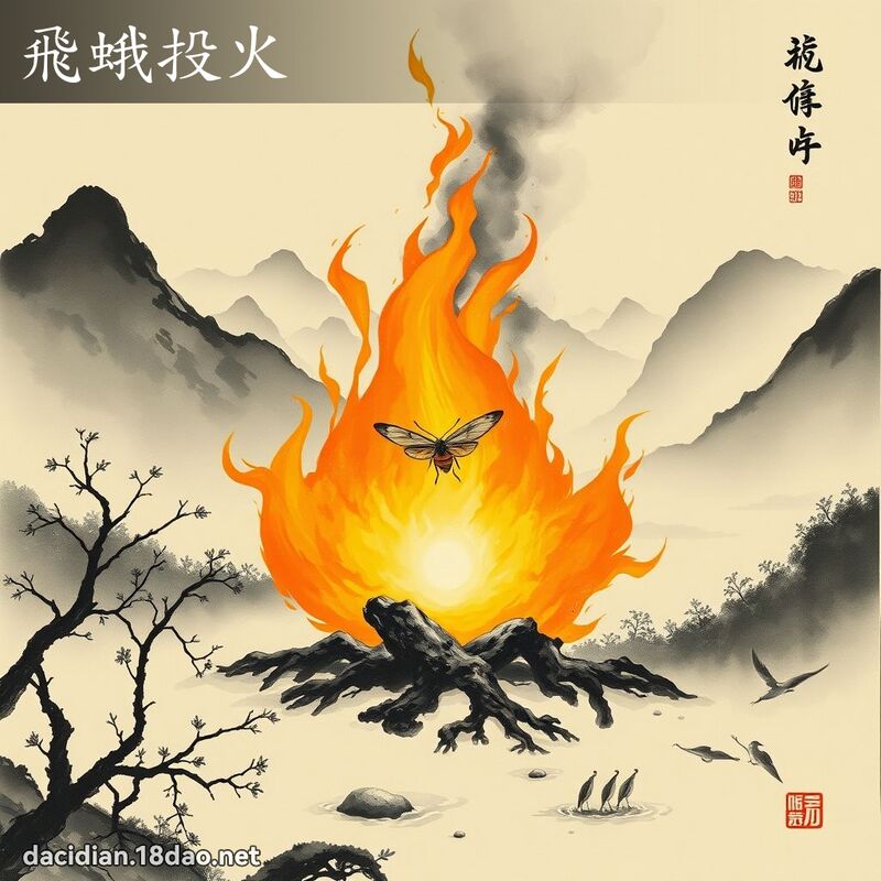 飞蛾投火 配图