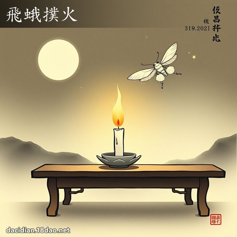 飞蛾扑火 配图