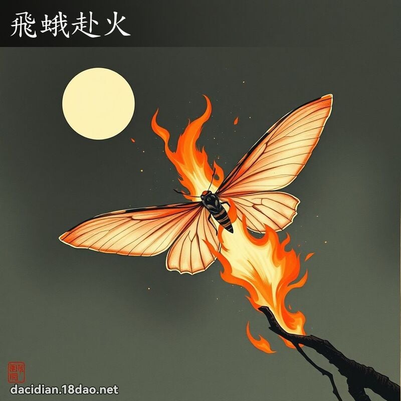飞蛾赴火 配图