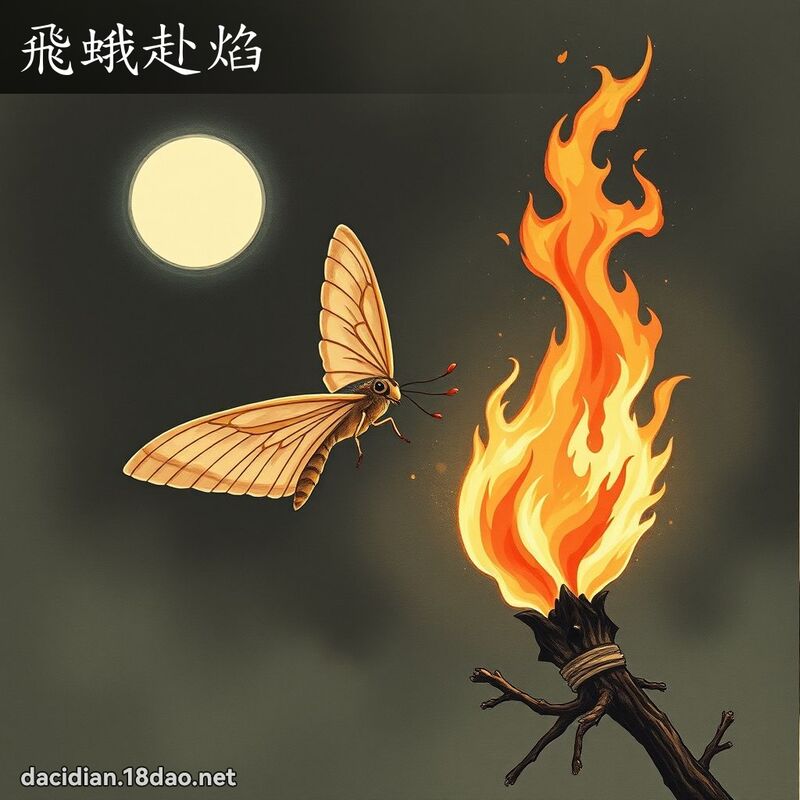 飞蛾赴焰 配图