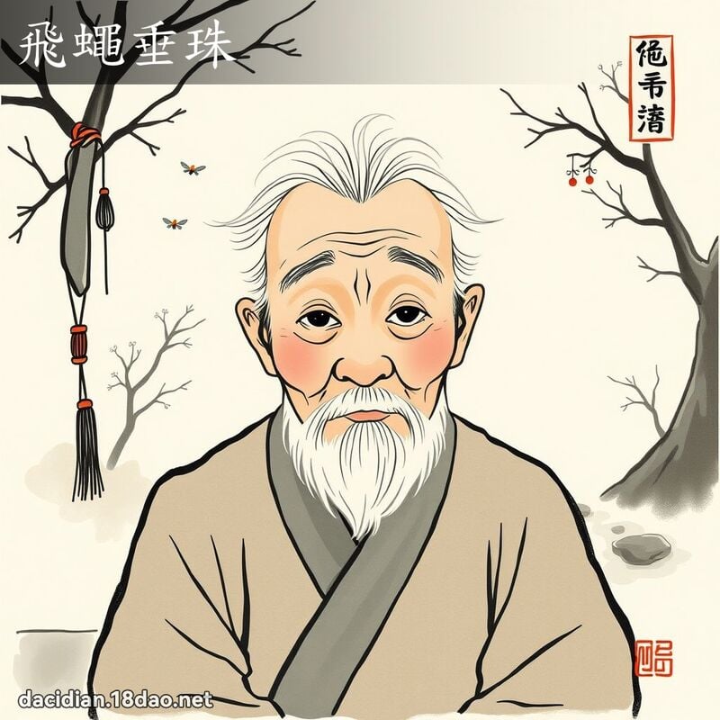 飞蝇垂珠 配图