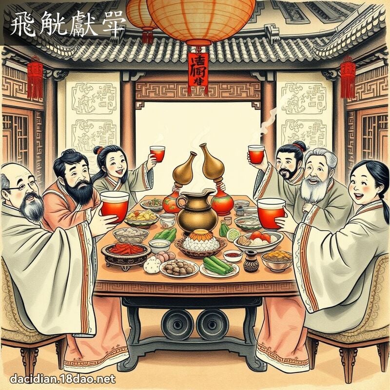 飞觥献斝 配图
