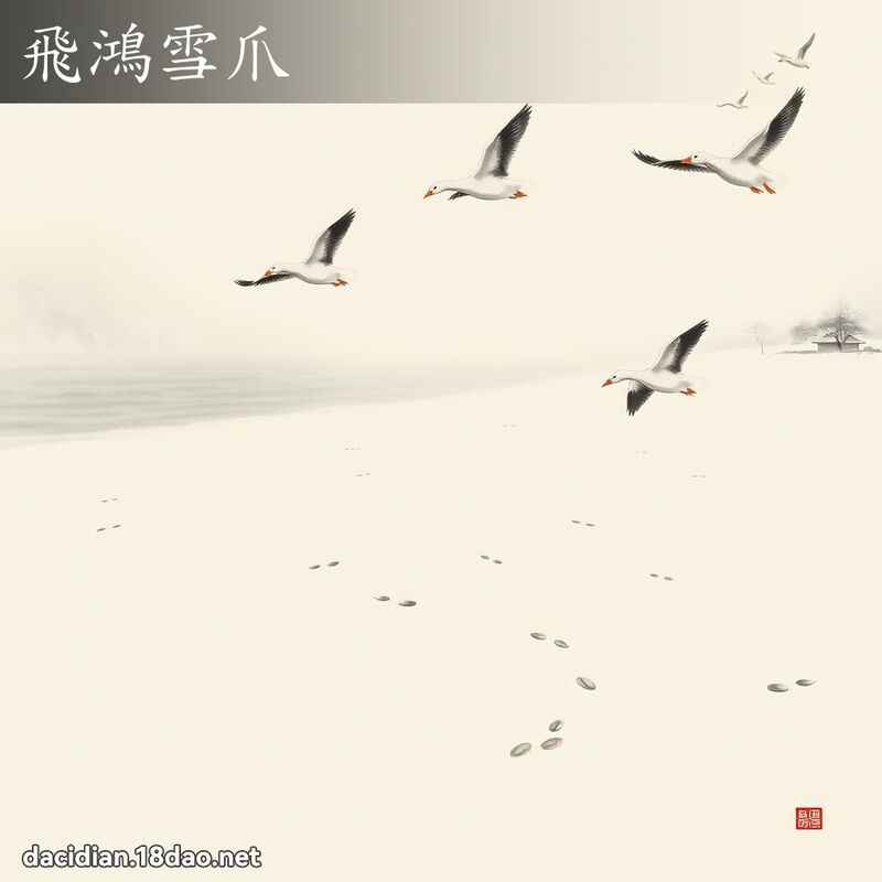 飞鸿雪爪 配图