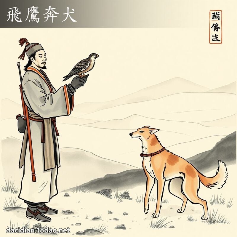 飞鹰奔犬 配图