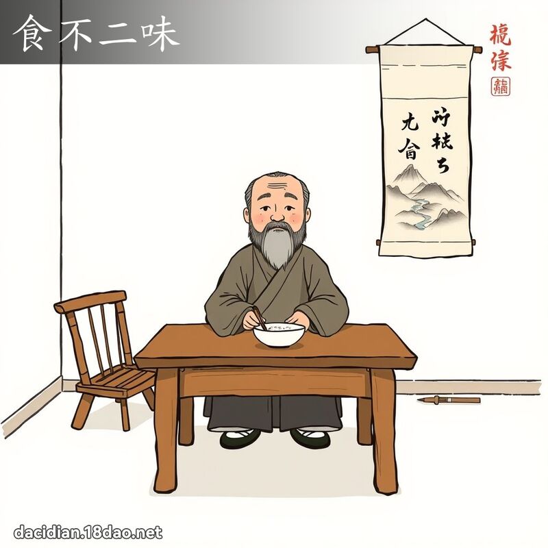 食不二味 配图
