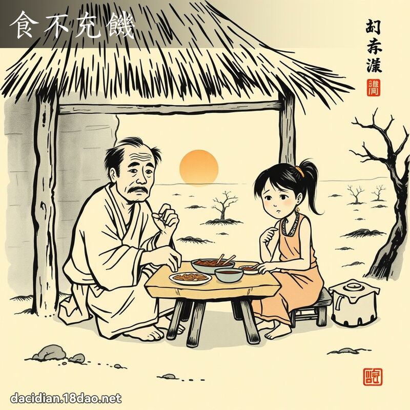 食不充饥 配图