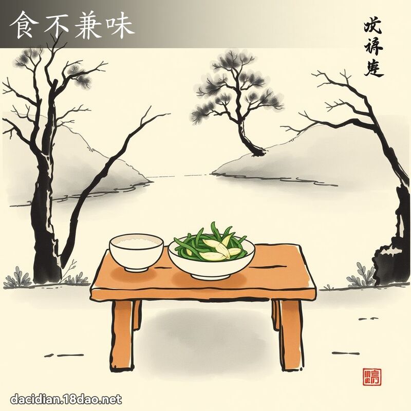 食不兼味 配图
