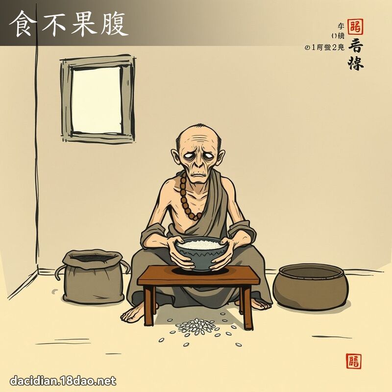 食不果腹 配图