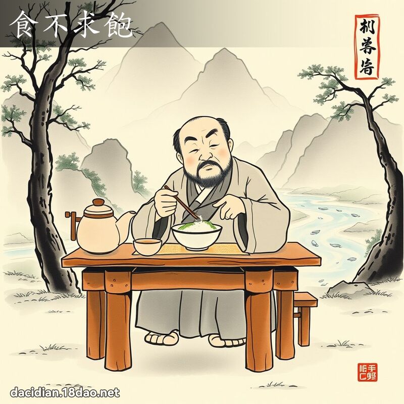 食不求饱 配图