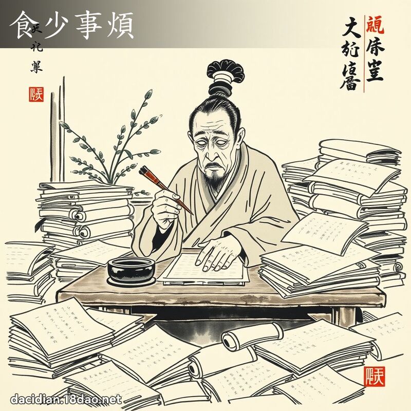 食少事烦 配图